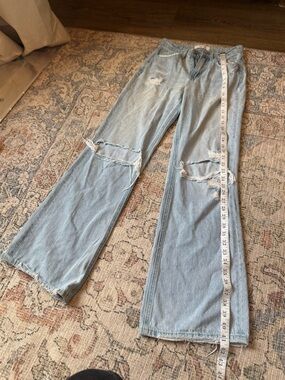 Vervet Light Wash Distressed Jeans Size 24